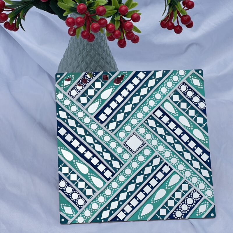 Teal & Navy Whirlpool (Medium Size)