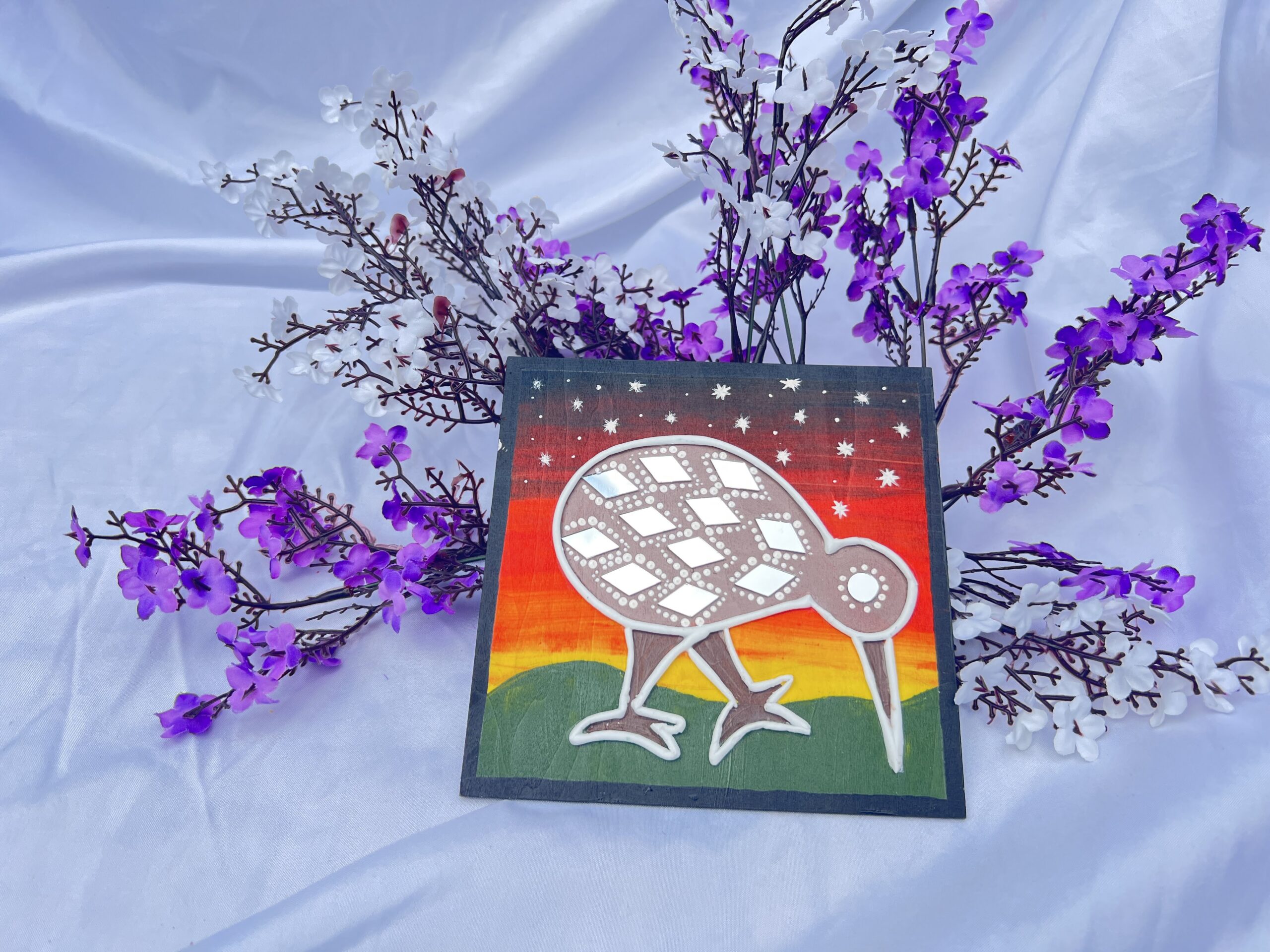 NZ Kiwi Bird Wall Art (Small Size)