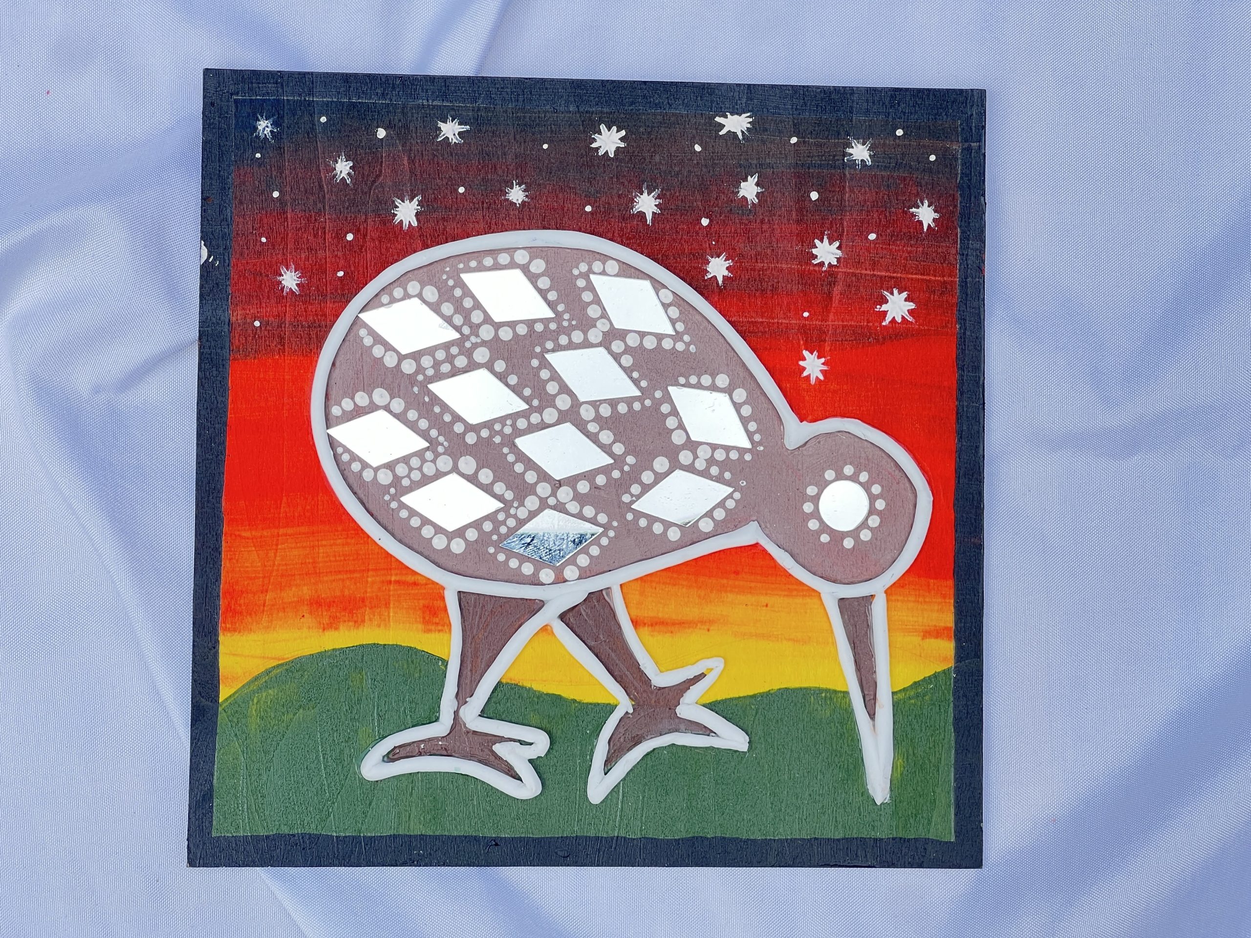 NZ Kiwi Bird Wall Art (Small Size) - Image 2