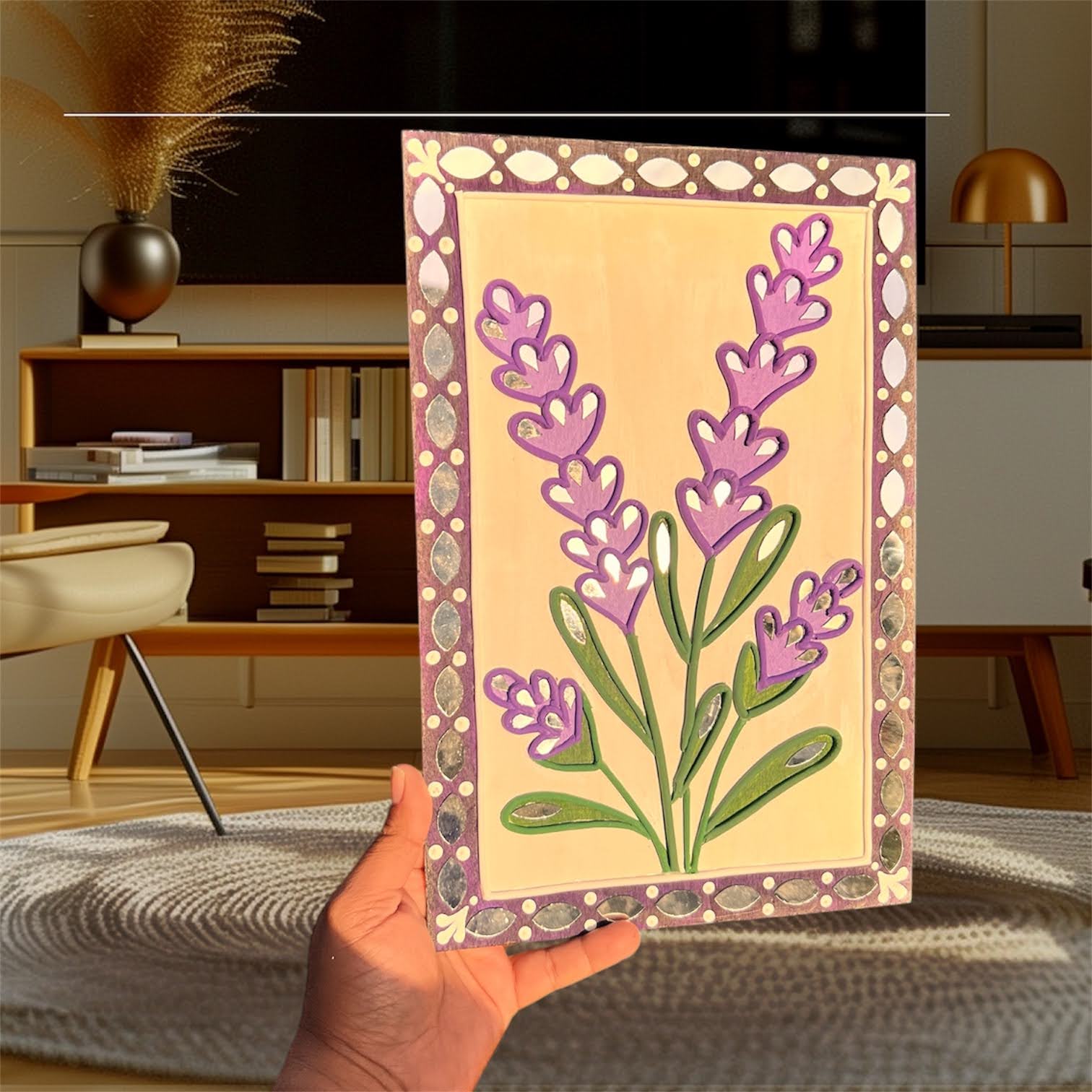 Lavender Whispers: A Touch of Serenity (Medium Size) - Image 2