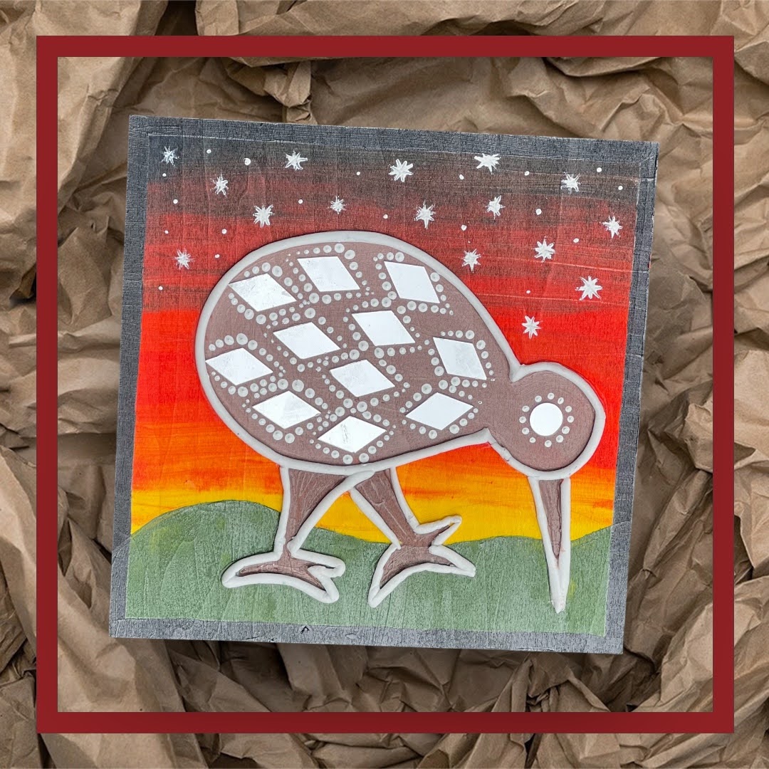 NZ Kiwi Bird Wall Art (Small Size) - Image 5