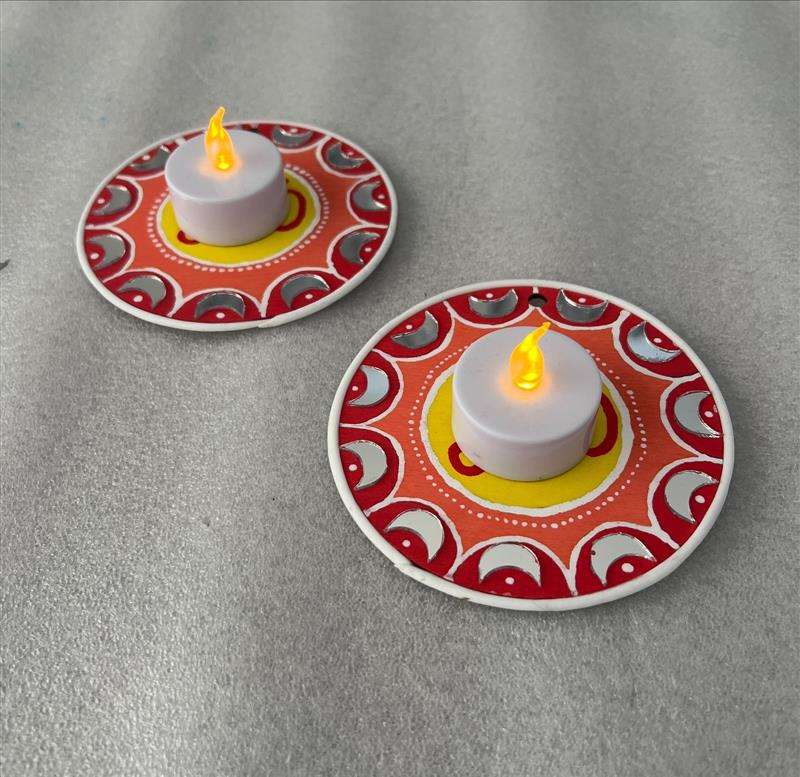 shiny Diya or Tealight Holder (Set of 2) - Image 3