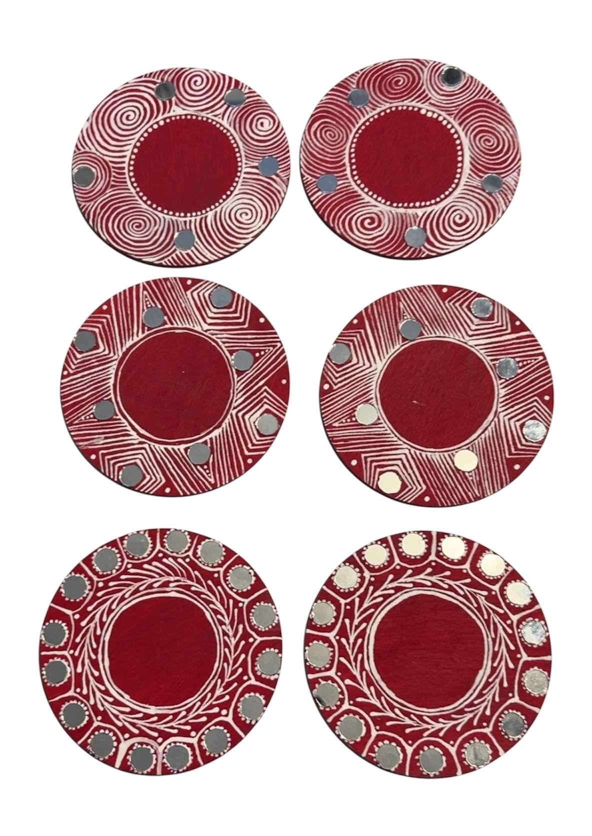 Aipan Diya Stands (set of 2) - Image 6