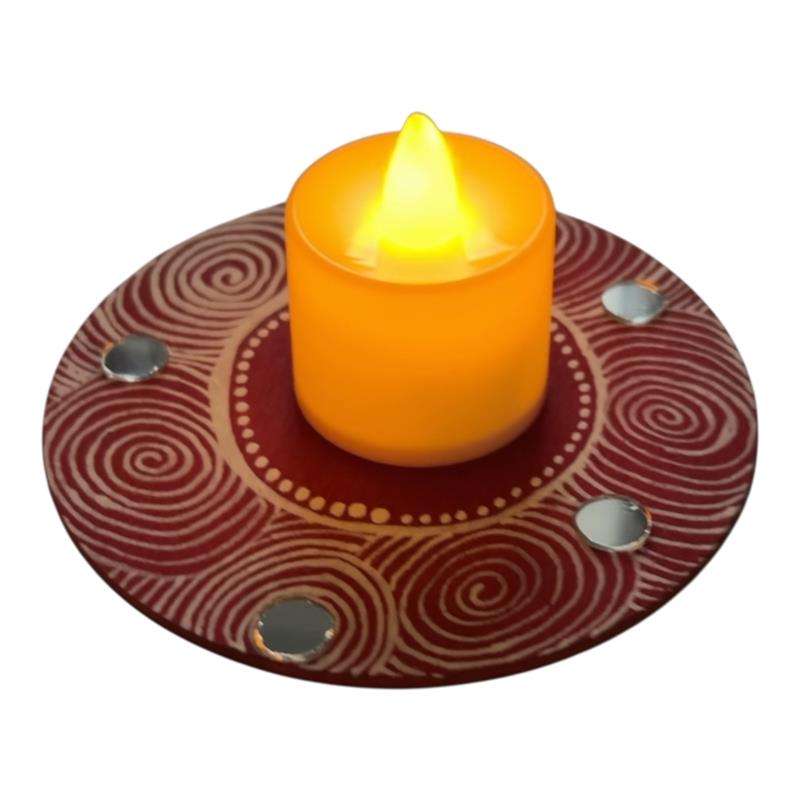 Aipan Candle Holder