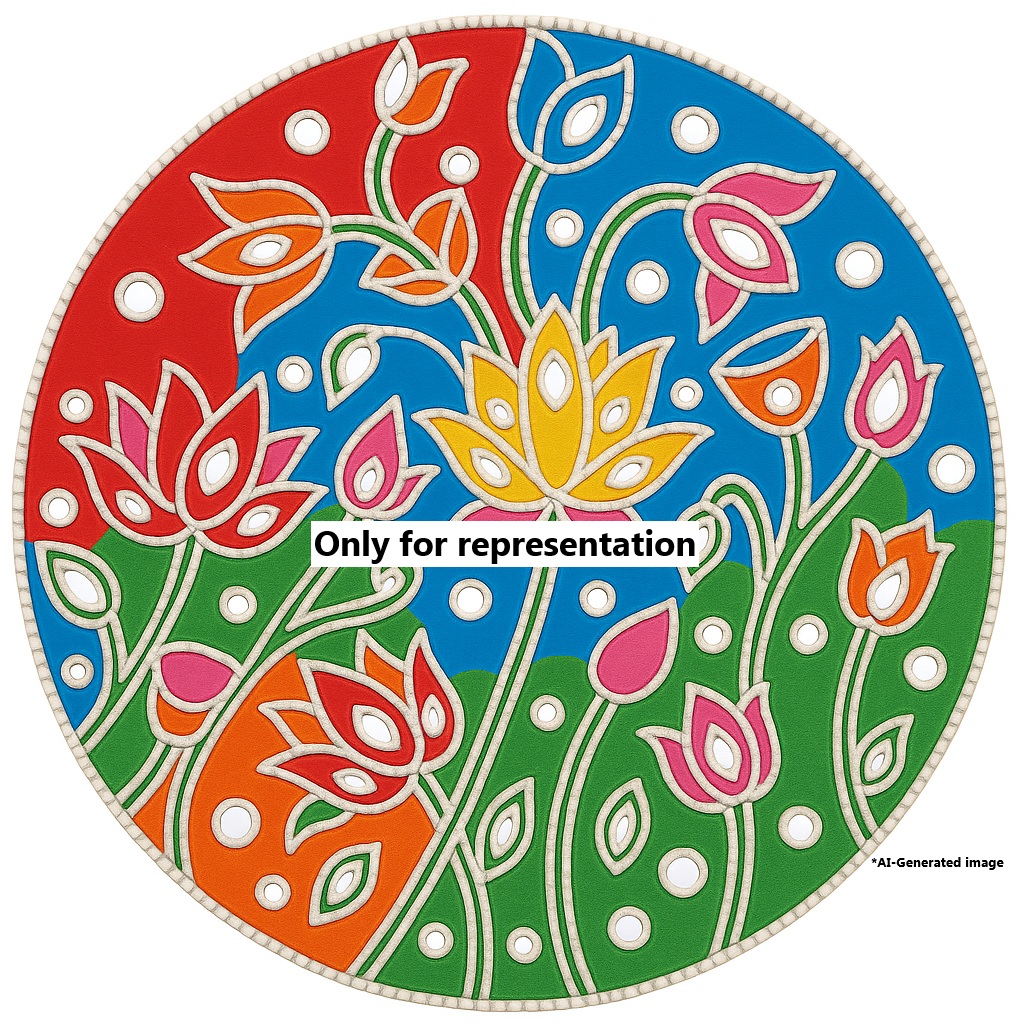 Pichwai design Lippan