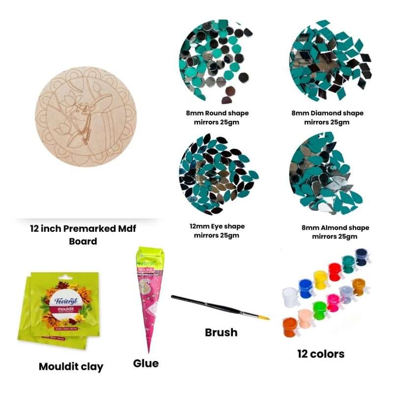 Pichwai design Lippan Art No 01 (Medium Size)