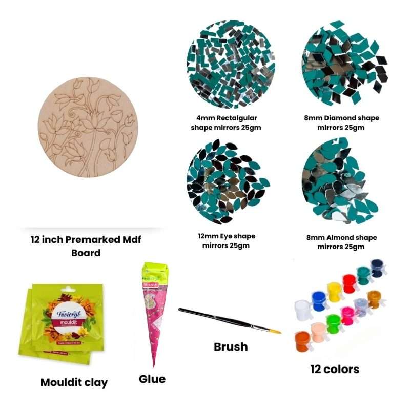 Pichwai design Lippan Art No 04 (Medium Size)