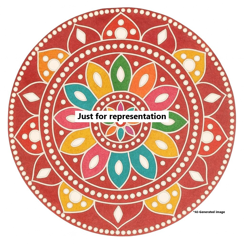 Rangoli Shape Lippan DIY kit