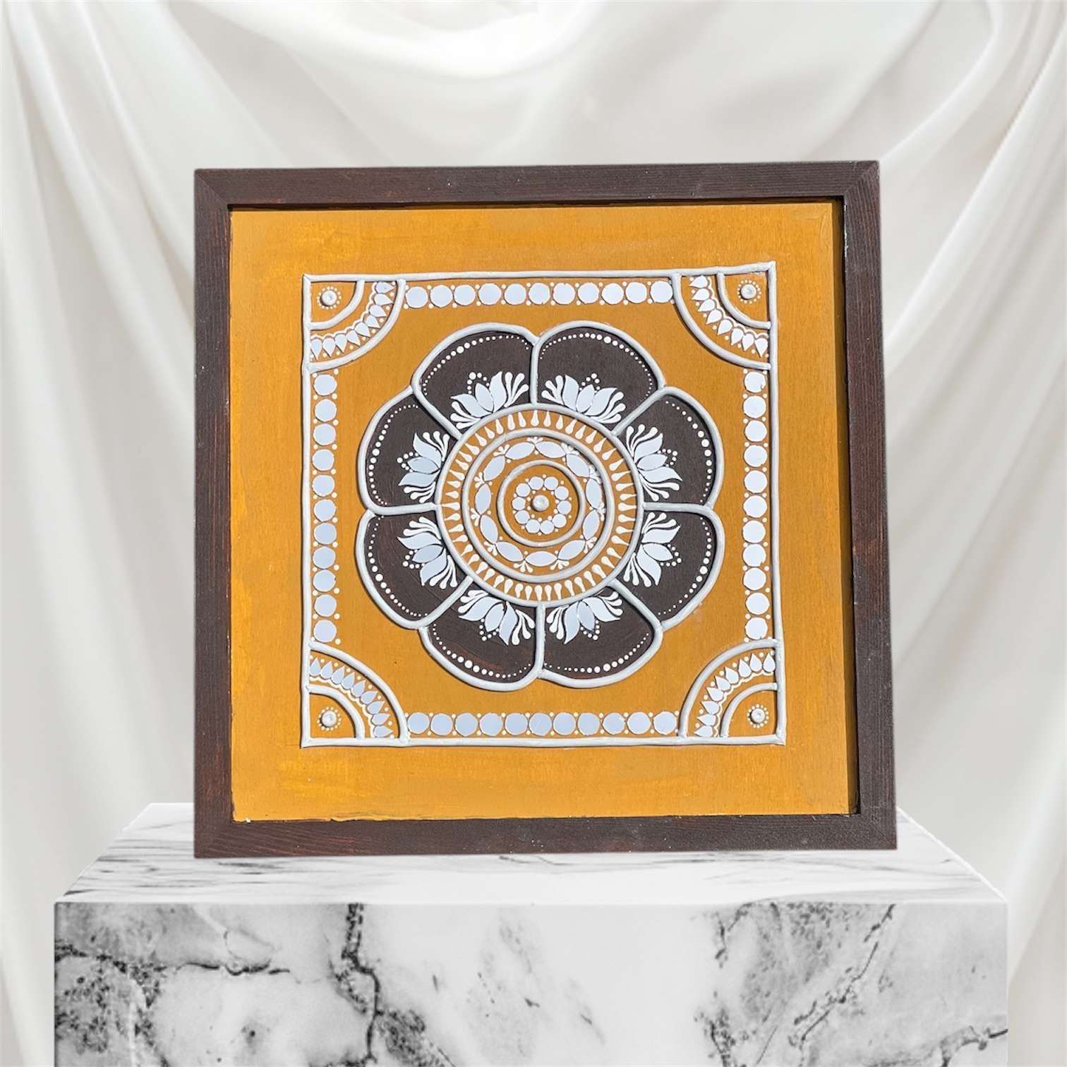 Mustard Mandala Lippan (Medium Size) - Image 2