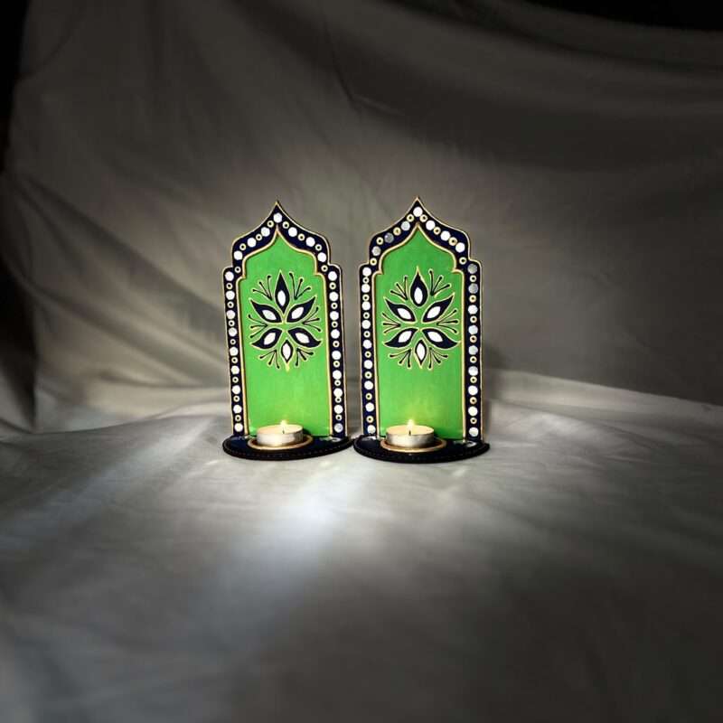 Lippan-Diwali-diya-tealight-holder-handcrafted